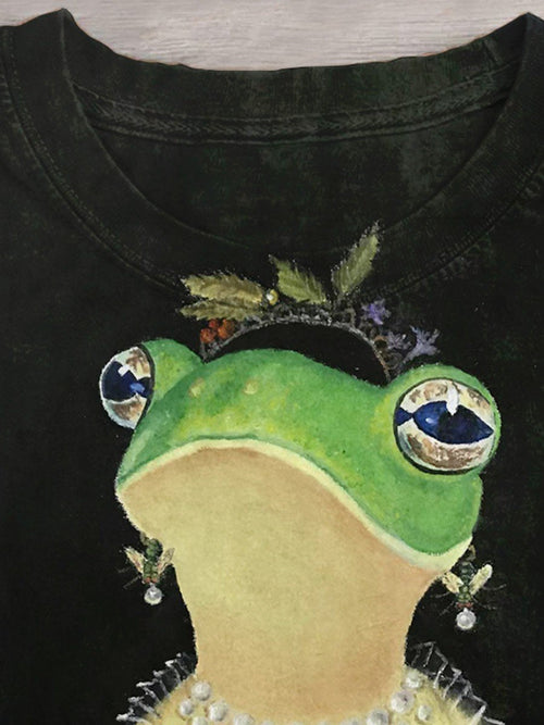 Funny Frog Art Design T-shirt