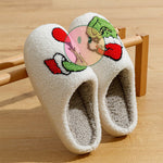Merry Christmas Embroidered Slippers