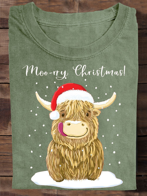 Funny Cute Moorry Christmas T-shirt